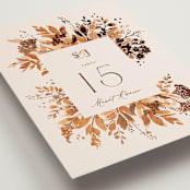 "Wedding in Aspen" - Table Numbers in Rust by Chris Griffith - Detail