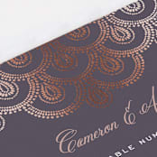 "Captivating" - Table Numbers in Plum by Design Lotus - Detail