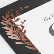 "Lux branch" - Table Numbers in Pepper by Stacey Meacham - Detail