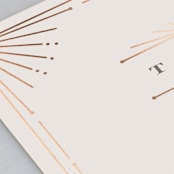 "Art Deco Border" - Table Numbers in Blush by Hooray Creative - Detail