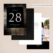 "the mill park" - Table Numbers in Tuxedo by Phrosné Barwood - Back of Card Options