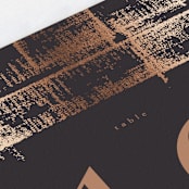 "Dazzling" - Table Numbers in Noir by Phrosné Barwood - Detail