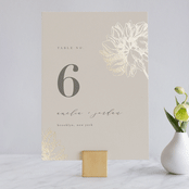 "Sophisticated" - Table Numbers in Ivory by Kelly Schmidt - Front