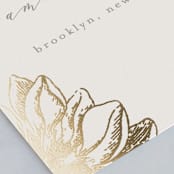 "Sophisticated" - Table Numbers in Ivory by Kelly Schmidt - Detail
