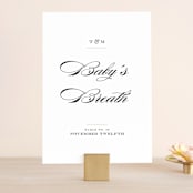 "Charming Go Lightly" - Table Numbers in Crisp Black by danielleb - Front