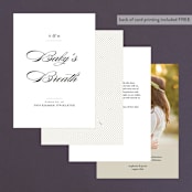 "Charming Go Lightly" - Table Numbers in Crisp Black by danielleb - Back of Card Options
