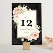 "Forever" - Table Numbers in Blush by Susan Moyal - Front