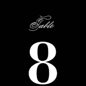 "At Last" - Table Numbers in Onyx by Lauren Chism - Detail