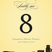 "Big City - Los Angeles" - Table Numbers in Lemondrop by Hooray Creative - Detail