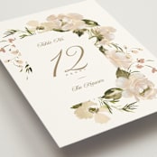 "Felicity" - Table Numbers in Pearl by Leah Bisch - Detail
