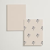 "Floral Monogram" - Table Numbers in Champagne by Lindsay Megahed - Back of Card Options