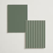"Floral Diamond" - Table Numbers in Eucalyptus by Katharine Watson - Back of Card Options