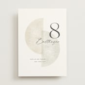 "Camille" - Table Numbers in Stone by Jackie Crawford - Front