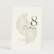 "Camille" - Table Numbers in Stone by Jackie Crawford - Folded