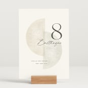 "Camille" - Table Numbers in Stone by Jackie Crawford - Displayed (stand not included)
