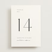 "SoHo" - Table Numbers in Silk by Kelly Schmidt - Front