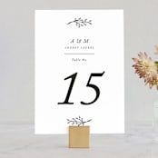 "Storybook Romance" - Table Numbers in Cotton by Stacey Meacham - Front