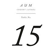 "Storybook Romance" - Table Numbers in Cotton by Stacey Meacham - Detail
