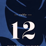"Acapulco" - Table Numbers in Indigo by Angela Marzuki - Detail