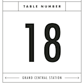 "Between the Lines" - Table Numbers in Blazer by Fine and Dandy Paperie - Detail