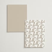 "Daphne" - Table Numbers in Sephia by Itsy Belle Studio - Back of Card Options