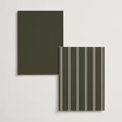 "refined" - Table Numbers in Deep Olive by Nicole Walsh - Back of Card Options