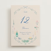 "Dining" - Table Numbers in Pastel by Elly - Front