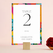 "To the max" - Table Numbers in Garden by Inkblot Design - Front