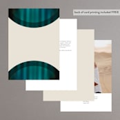 "Spectrum" - Table Numbers in Teal by Heather Schertzer - Back of Card Options