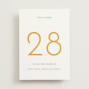 "rainbow 2.0" - Table Numbers in Light Hearted by Deborah Chou - Front