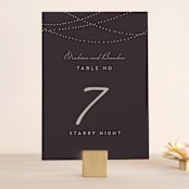 "Lavish" - Table Numbers in Chalkboard by Design Lotus - Front