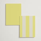 "Campania" - Table Numbers in Limone by Megan Davis - Back of Card Options