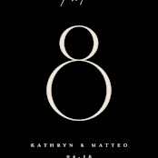"Contour" - Table Numbers in Ecru by Erica Krystek - Detail
