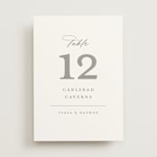 "Overlay" - Table Numbers in Dove by Meggy Masters - Front