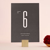 "Film" - Table Numbers in Coffee by JoAnn Jinks - Front