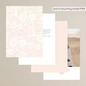 "Classic Lux" - Table Numbers in Blush by Stacey Day - Back of Card Options