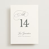 "scamorza" - Table Numbers in Pearl by chocomocacino - Front