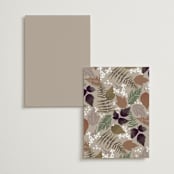 "Autumnal" - Table Numbers in Natural by Alethea and Ruth - Back of Card Options