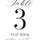 "This and That" - Table Numbers in Diamond by Jessica Corliss - Detail