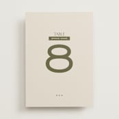 "Eisin" - Table Numbers in Vanilla Bean by Pati Cascino - Front