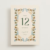 "Flutter" - Table Numbers in Sunset by Jen Owens - Front