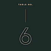 "Top to Bottom" - Table Numbers in Evergreen by Kindred Fields - Detail