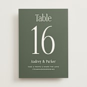 "Highlights" - Table Numbers in Forest by Jackie Crawford - Front