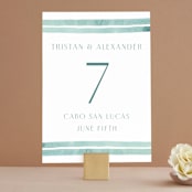 "Tidal Stripe" - Table Numbers in Sky by Katharine Watson - Front