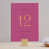 "Miami" - Table Numbers in Bird of Paradise by Ashley DeMeyere - Front