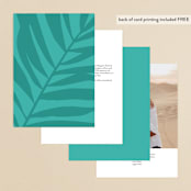 "The Palm" - Table Numbers in Flamingo by Pixel and Hank - Back of Card Options