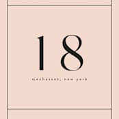 "The Grid" - Table Numbers in Rosebud by Mansi Verma - Detail
