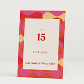 "Pop love" - Table Numbers in New York by Bethania Lima - Folded