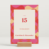 "Pop love" - Table Numbers in New York by Bethania Lima - Displayed (stand not included)