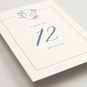 "Close to my Heart" - Table Numbers in Twilight Whisper by Design Lotus - Detail